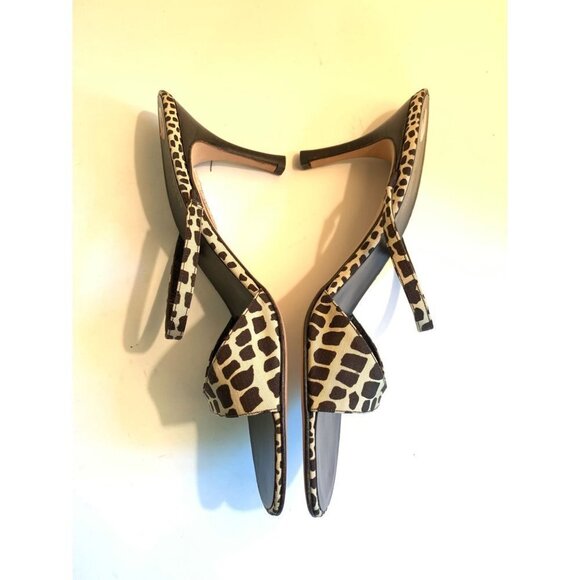 Kate Spade NWT Animal Print Sandal Shoe Calf Hair Womens Size 8.5 B Brown Tan - Picture 3 of 7